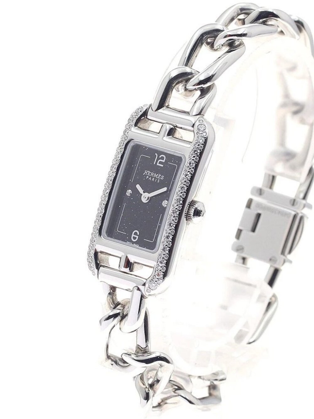 HERMES Nantucket PM NA2.133 Diamond Aventurine Quartz Ladies Watch_951705 - Picture 3 of 7